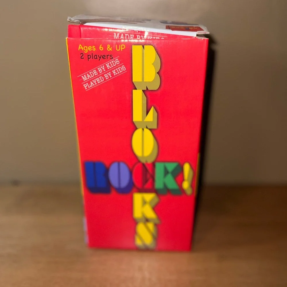 Blocks Rock! Educational Competitive Building Game Ages 6+ 2 Players with Bell